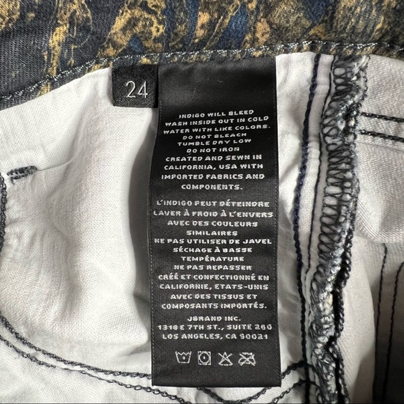 NEW J Brand Alana High Rise Crop Skinny Jeans in Gold Wave Women’s Size 24 - Picture 12 of 16